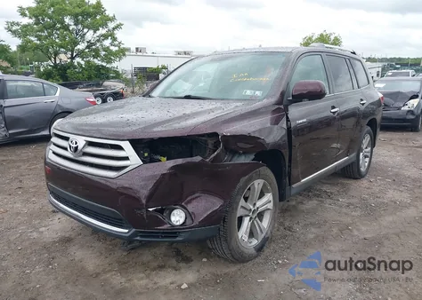 2013 Toyota Highlander Limited V6 from USA, damaged, VIN 5TDDK3EH1DS275763